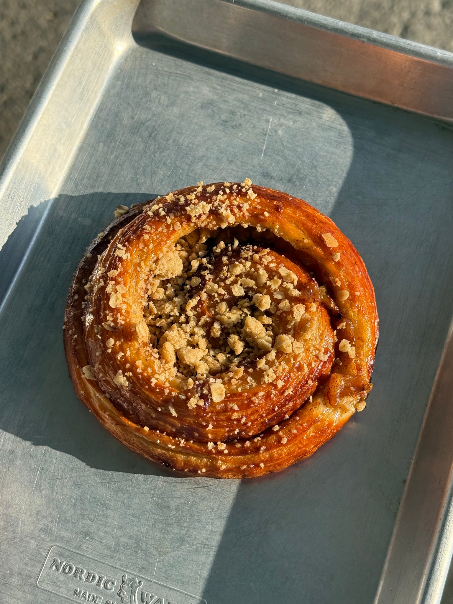 Caramel Apple Crumble Croissant